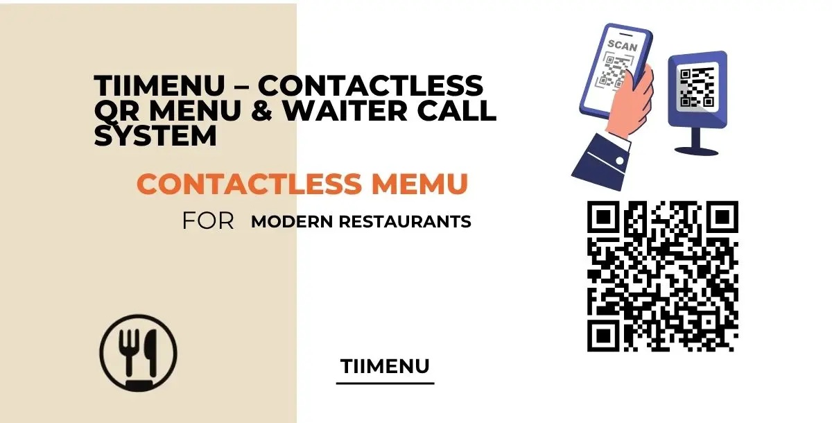 TiiMenu – Contactless QR Menu & Waiter Call System